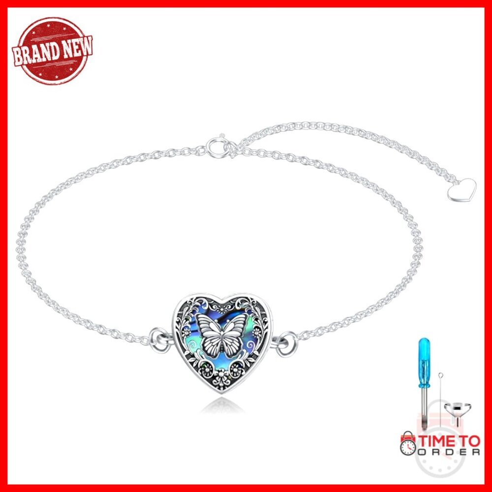 Sterling Silver Heart Urn Bracelet Memorial Keepsake Cremation Jewelry